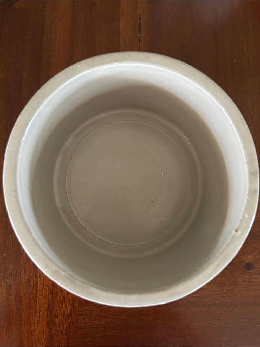 Le Grue's Creamery Stoneware Crock - Cream with Blue Lettering - Picture 3 of 5